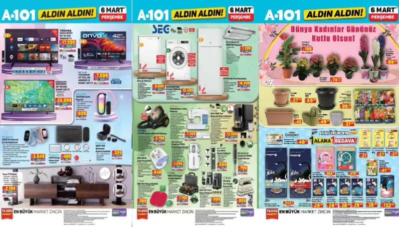 A101’de Bu Hafta Neler Var? Elektrikli Süpürge’den Televizyon Ünitesine Fırsatlar!