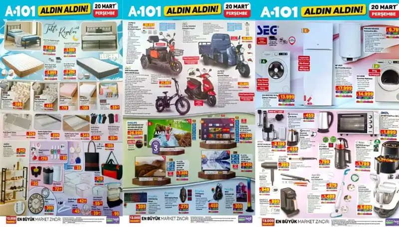 A101 Aktüel Kataloğu 20 Mart: Yeni Ürünler Göz Kamaştırıyor!