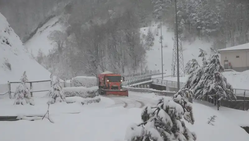 Bolu Dağı'nda Kar Yağışı: Kış Manzarası Eşliğinde Doğanın Huzuru